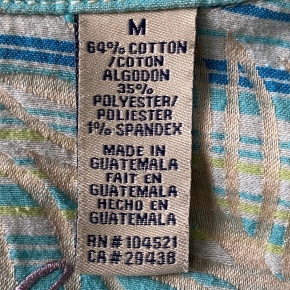 Caribbean Joe Floral Tropical Jacket Sz. M - Picture 13 of 14